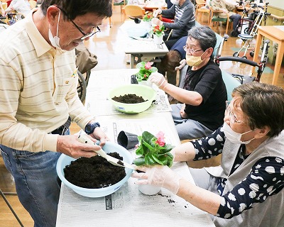 寄せ植え赤とんぼ