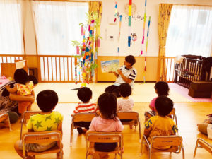 赤とんぼ保育園の七夕　紙芝居