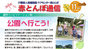 赤とんぼ通信11月号-表