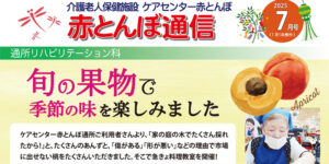 赤とんぼ通信7月号-表